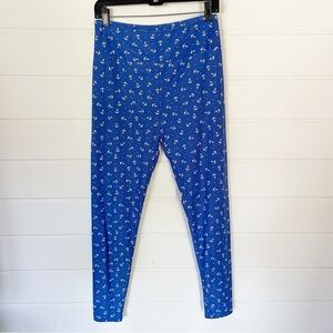 Lularoe High Rise Blue White Anchor Size Tall-Curvy (12-18)